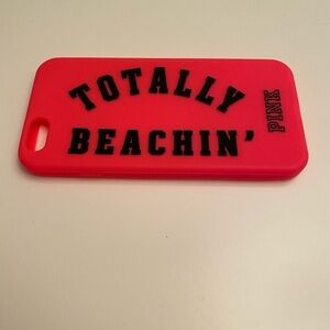 Hot pink rubber iPhone 6 phone case